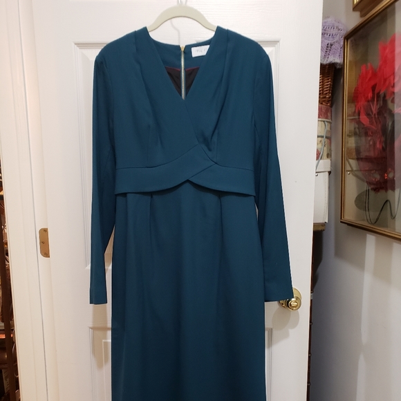 The Fold London Wool Crepe Sheath Dress Size UK 10 - Picture 1 of 12